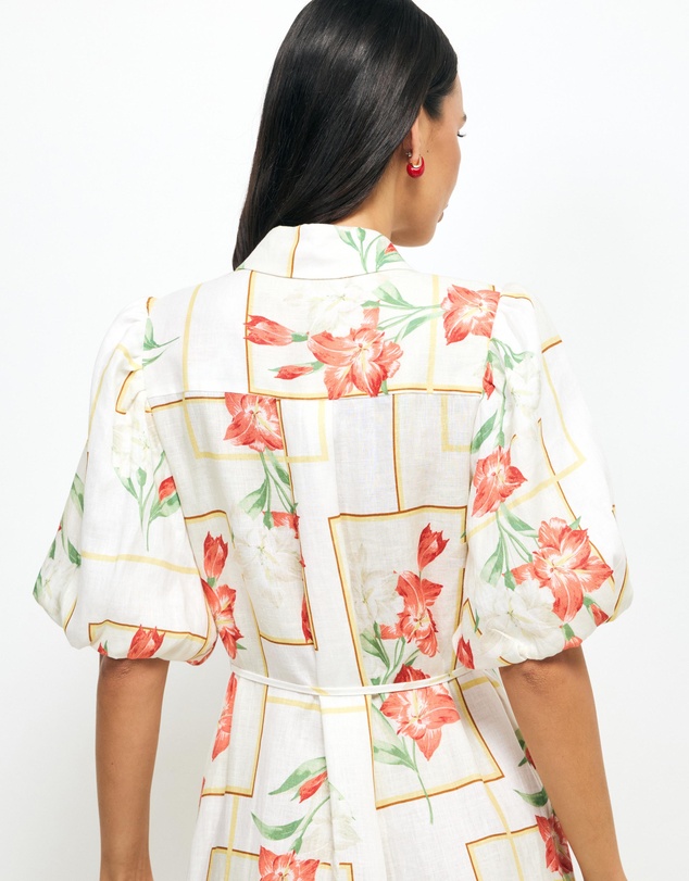 AERE - Asha Linen Midi Shirt Dress