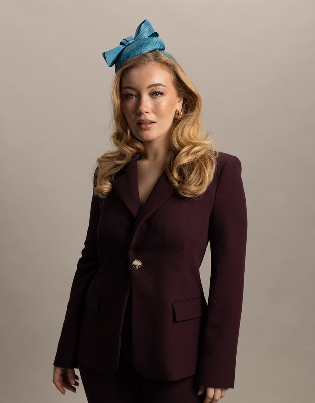 Morgan & Taylor - Rosie Fascinator in Teal Green