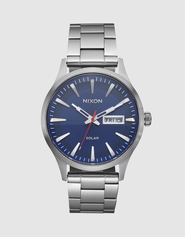 Nixon - Sentry Solar Stainless Steel
