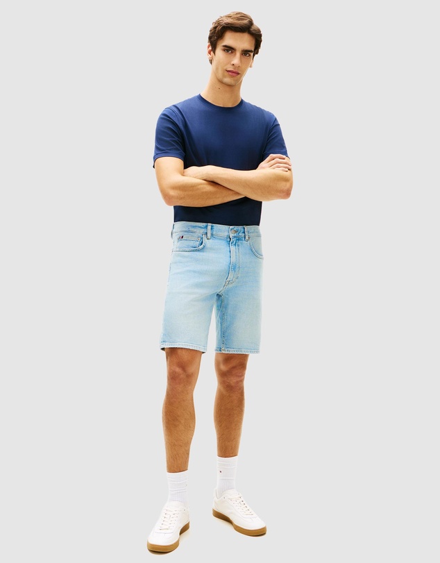 Tommy Hilfiger - Denton Faded Straight Leg Denim Shorts