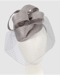 Max Alexander - Sinamay Veil Fascinator
