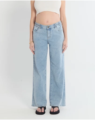 Soon Maternity - Relaxed Wide Leg Jeans