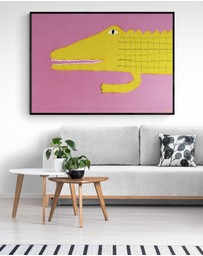 Inka Arthouse - Yellow Crocodile by Nancy McKie