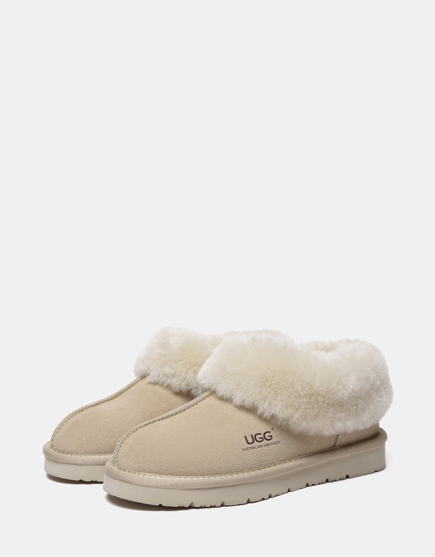 EVERAU - Australian Shepherd Ugg Homey Special Cow Suede Upper House Shoes