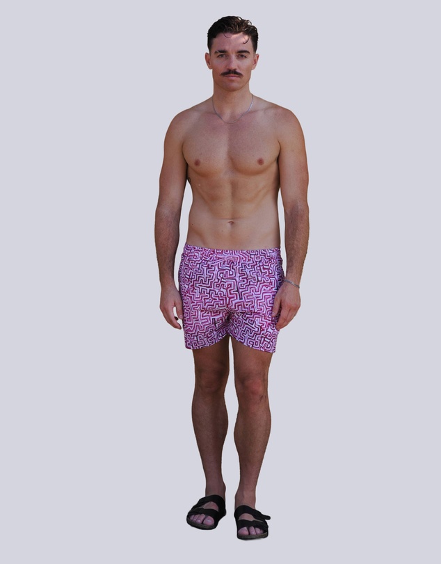 Gali Swimwear - Lukarrara Pink Swim Shorts