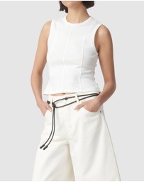 Nobody Denim - Panelled Rib Tank Top