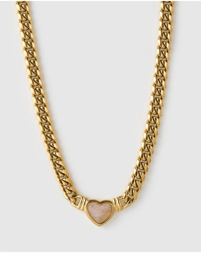 Arms Of Eve - Valentine Necklace - Rose Quartz