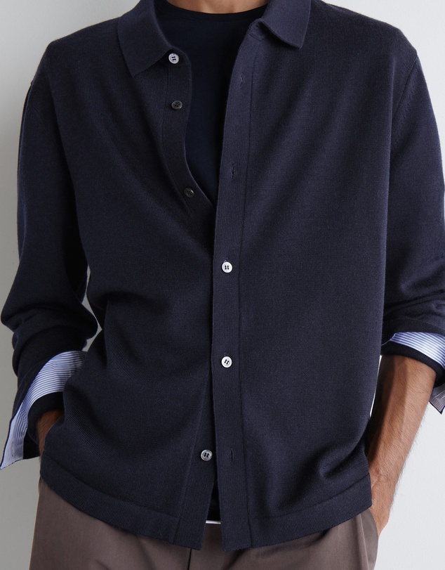 COS - Knitted Merino Wool Shirt