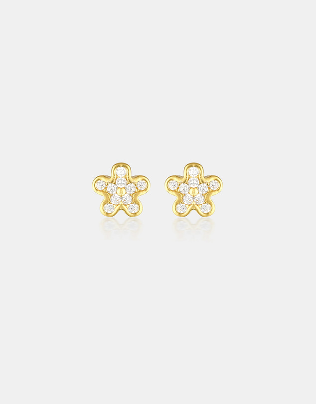 The Silver Collective - Children's Sophia Earrings Gold