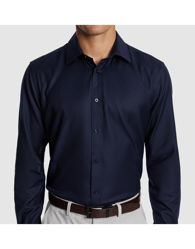 yd. - Maximum Two Ply Cotton Slim Dress Shirt