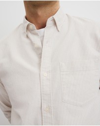 Country Road - Australian Good Earth Regular Fit Oxford Stripe Shirt