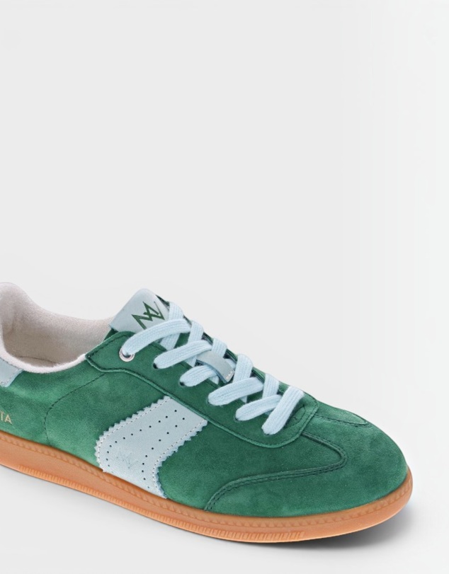Mia Vita - Ramona II Lace-Up Casual Sneaker - Green Mint