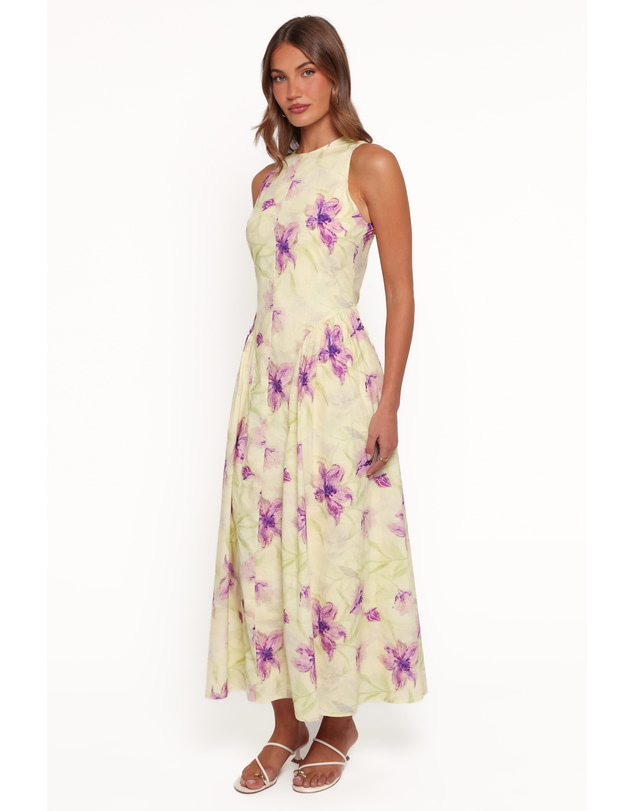 Petal & Pup - Norlina Midi Dress - Green Floral