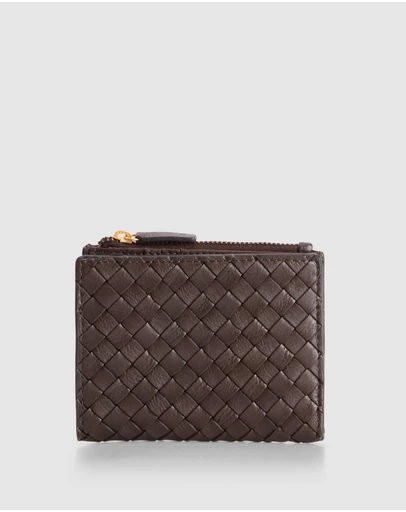 Evity - RFID Margo Leather Weave Wallet