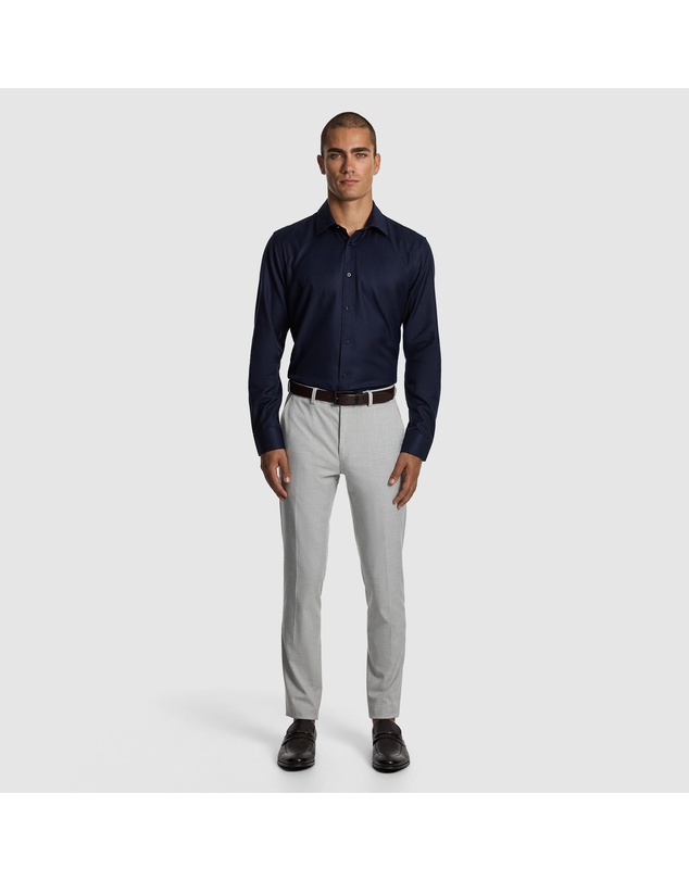 yd. - Maximum Two Ply Cotton Slim Dress Shirt