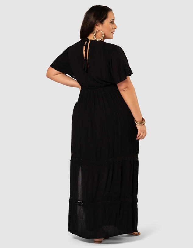 The Poetic Gypsy - Floating Clouds Maxi Dress