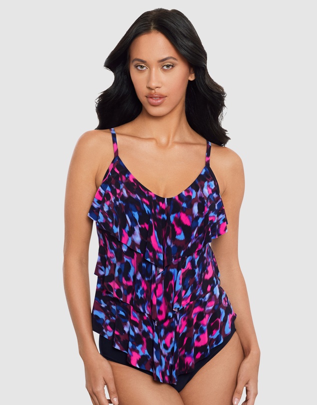 Magicsuit - Cherry Bomb Rita Tiered Soft Cup Tankini Top