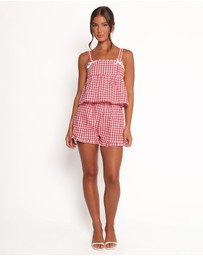Petal & Pup - Isidore Gingham Short Set - Red