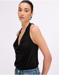 Minima Esenciales - Mollie Jersey Halter Bodysuit