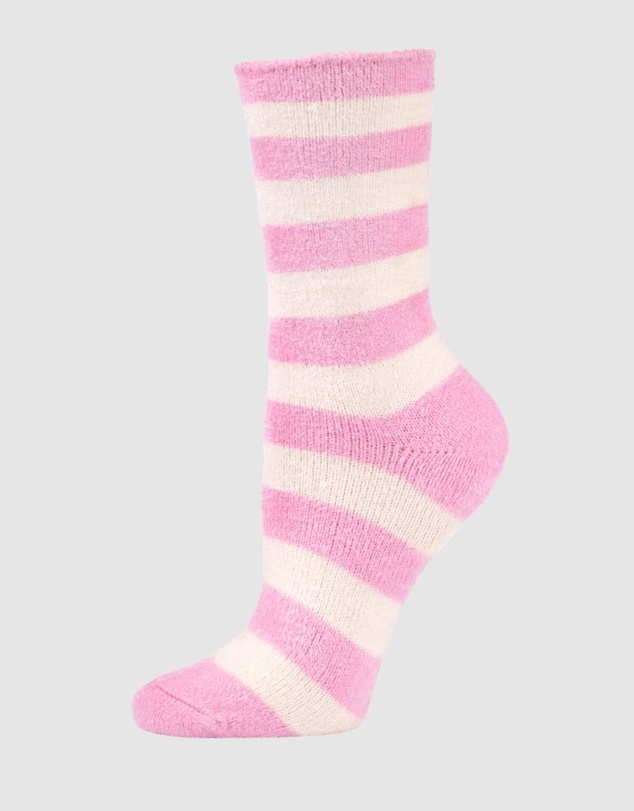 Bamboozld - 3 Pack Fluffy Bamboo Lounge Bed Crew Socks