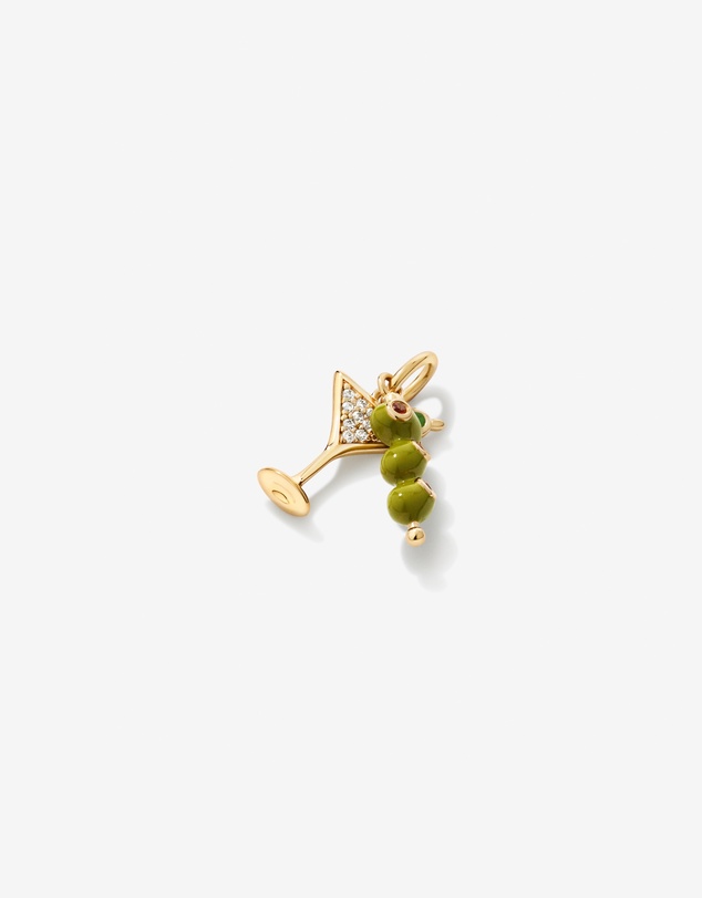 Michael Hill - Martini Cocktail Duo Pendant with Cubic Zirconia in 18kt Gold Vermeil