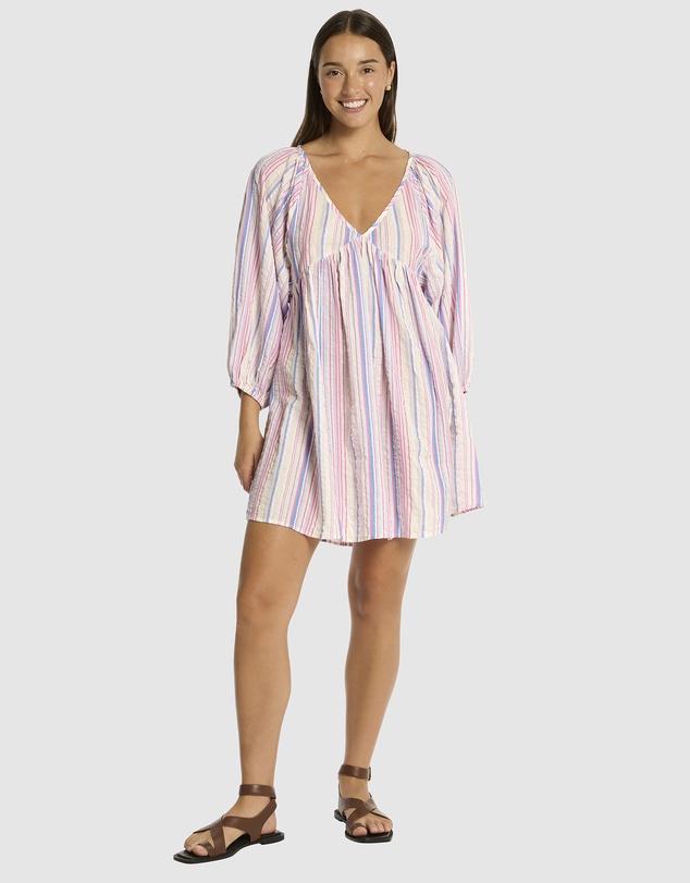 Sea Level Australia - Boho Stripe Boho Short Dress