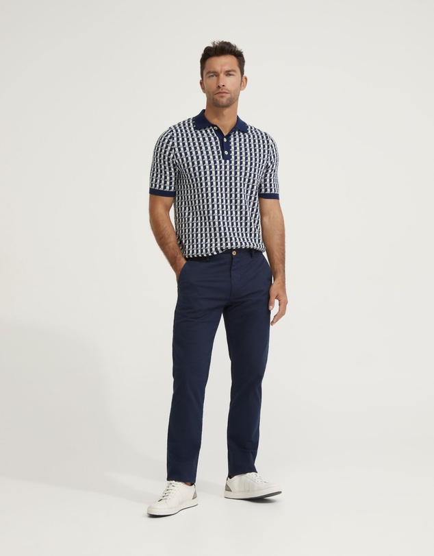 Oxford - Louis Jacquard Knitted Polo