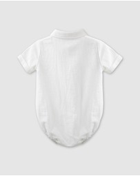 Designer Kidz - Archie S/S Button Romper