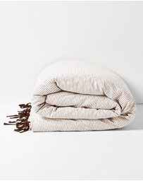 Aura Home - Chambray Mini Stripe Quilt Cover