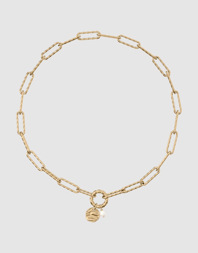 Skagen - Agnethe Pearl Gold Necklace
