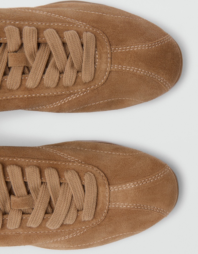 M.N.G - Contrasting Panel Leather Sneakers