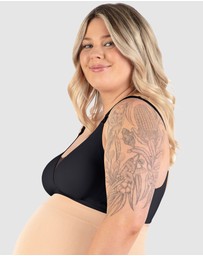 B Free Intimate Apparel - Invisible Mesh Maternity & Nursing Padded Bra (C-D-DD-E-F-G) Cup