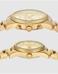 Michael Kors - Lexington Gold Tone Analogue Watch