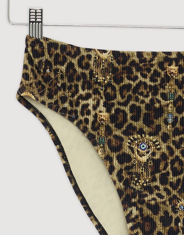 Revibe - Repaired Camilla Crinkle Stretch High Waist Bikini Bottoms - AU One Size