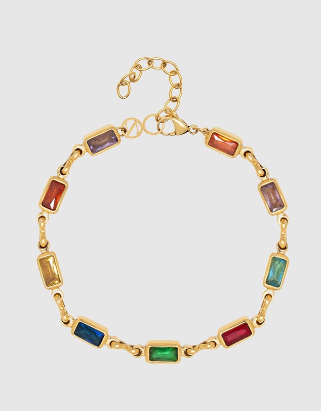 Nialaya Jewellery - Men's Rectangle Tennis Bracelet