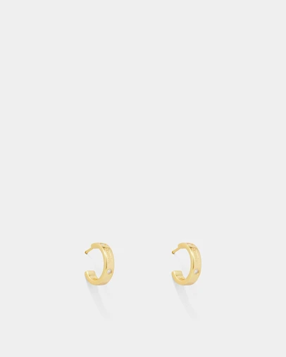 MIMCO - Lucent 925 Sterling Silver Small Hoop Earrings