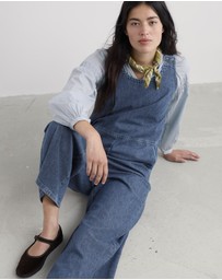 Seasalt - Seasalt Cornwall Blue Salt Air Wide Leg Jumpsuit