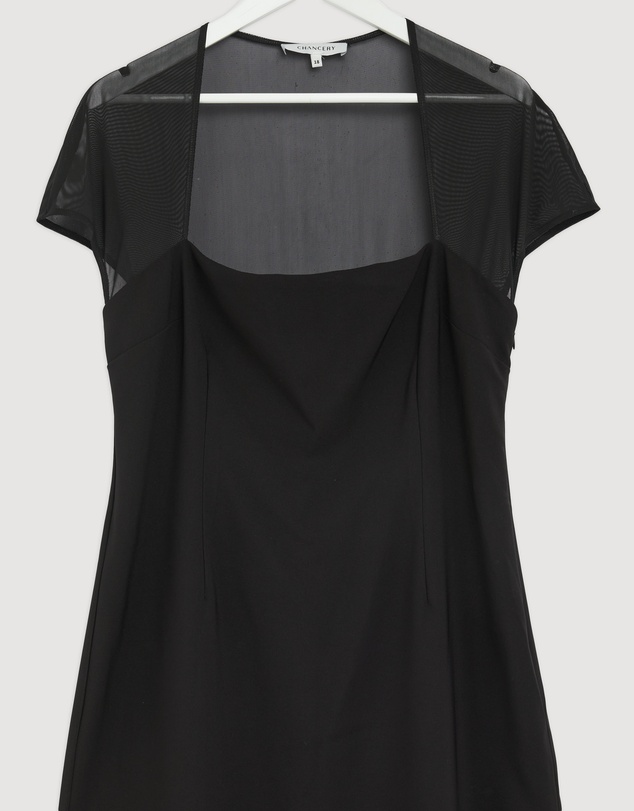 Revibe - Repaired CHANCERY Florence Mesh Detail Maxi Dress - AU 18