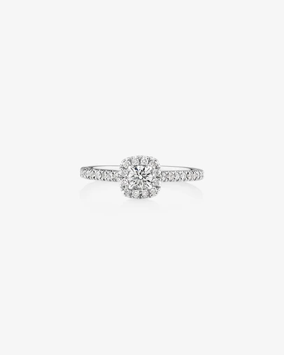 Michael Hill - Engagement Ring with 1/2 Carat TW of Diamonds in 14kt White Gold