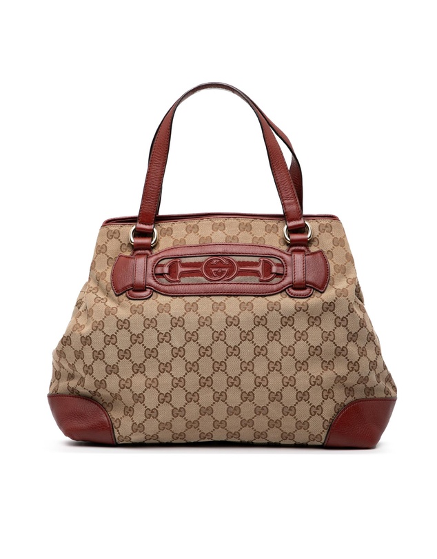 Pre-Loved by Azura Reborn - Pre-Loved Medium GG Canvas Web Dressage Tote