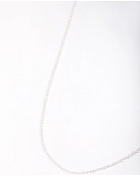 Lovisa - Sterling Silver 45cm Plain Chain Necklace