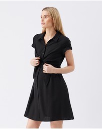 Ripe Maternity - Colette Tie Up Linen Dress