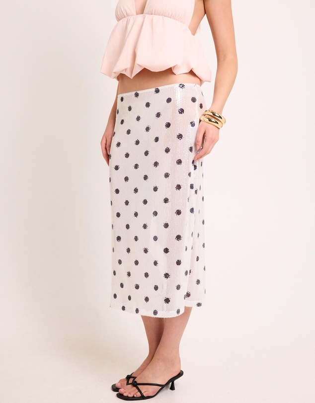 Alice In The Eve - Cecile Sequin Midi Skirt