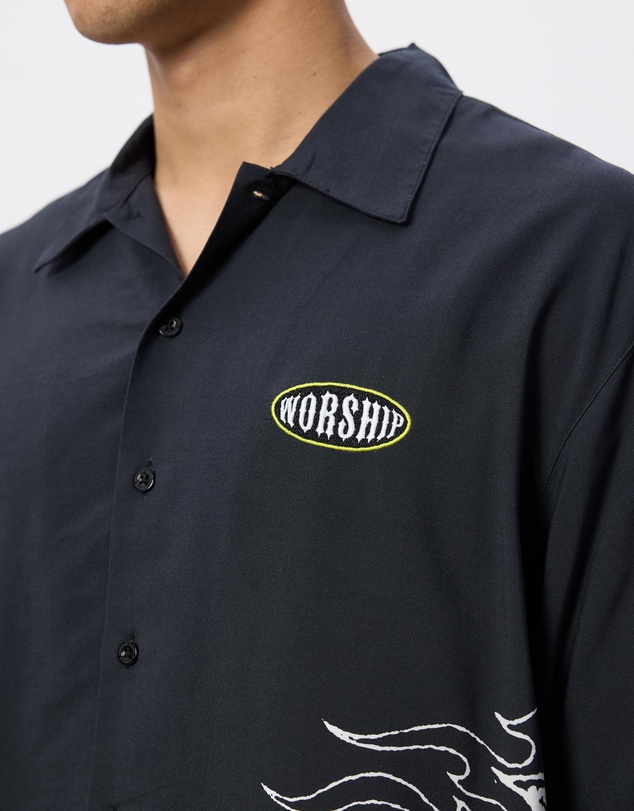 Worship - Tropical Heat Crop Bowling Shirt