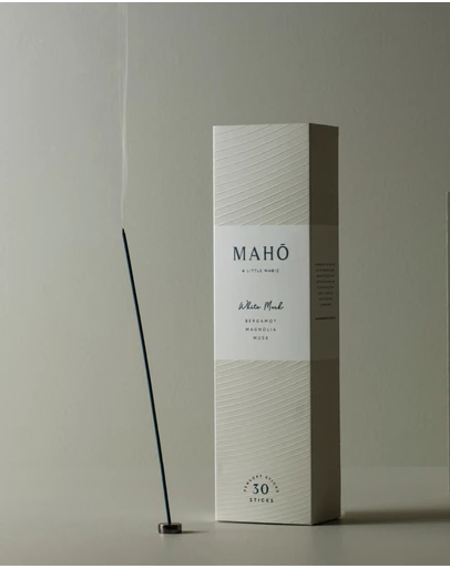 MAHO Sensory - White Musk Incense Sticks and Burner Kit