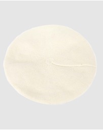 Max Alexander - European Made Cream Soft Wool Beret