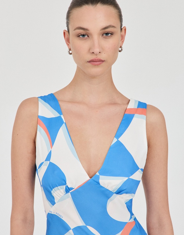 FRIEND of AUDREY - Evelyn Cupro Panel Dress