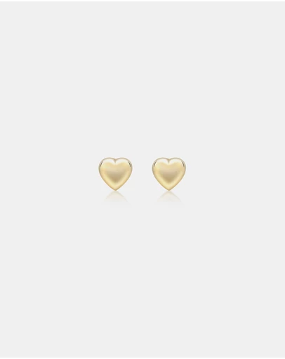 Zoe Olivia - 9K Gold Mini Heart Stud Earrings
