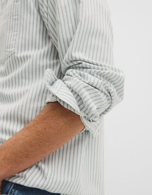 Country Road - Regular Fit Australian Good Earth Cotton Oxford Stripe Shirt