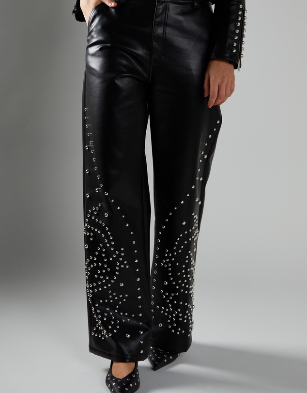 Glamorous - PU studded Trousers